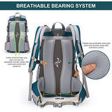 Mochilas Senderismo 40 litros Set, Impermeable Mochila Hombre Mujer Escalada Deporte Morral con Cubierta De Lluvia para Viajes Acampadas