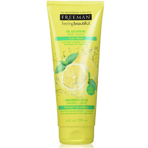 Freeman Feeling Beautiful Facial Clay Mask, Mint and Lemon, 6 Oz