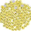 beadsland 1440 Piece Flat Back Crystal Rhinestones Round Gems,1.3mm-6.5mm,Lemon Yellow(SS3(1.3-1.4mm))