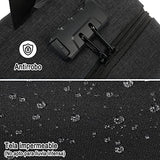 Mochila Antirrobo para Portátil, Mochila para Laptop de 15.6 pulgadas, Puerto de Carga y Puerto para Audífonos, E T EASYTAO Mochila Impermeable para Viajes, Negocios (Negro)