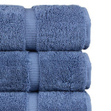 Luxury Hotel & Spa - Toallas de baño turcas 100% algodón, 27 x 54 pulgadas (juego de 4, Wedgewood)