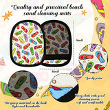 ▶ 3 guantes de limpieza de arena para la playa con bolsa portátil con cordón, suave, removedor de arena para la playa, guantes de viaje para playa, voleibol, cajas de arena, actividades de playa, ocasión de arena, 3 estilos