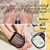 ▶ 3 guantes de limpieza de arena para la playa con bolsa portátil con cordón, suave, removedor de arena para la playa, guantes de viaje para playa, voleibol, cajas de arena, actividades de playa, ocasión de arena, 3 estilos