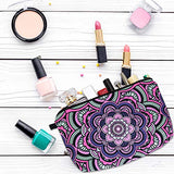 6 bolsas de maquillaje, bolsa de aseo impermeable, bolsa de cosméticos con cremallera, bolsa de viaje de 8.7 x 5.3 pulgadas, bolsa de cosméticos pequeña, organizador de accesorios para mujeres y hombres, Azul / Patchwork