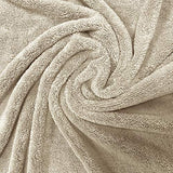 Toalla de baño de Microfibra antipelusa - Secado rápido - Premium - 88,9 x 177,8 cm - Pack de 2 (Beige)