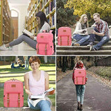 Mochila para Laptop Computadora Portátil para Empresas, Mochila de Viaje TUQI Casual Business College Mochila para Hombres, Mujeres, Trabajo, Macbook, Tableta (Rosa)