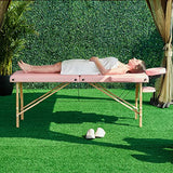 Cama de masaje con 2 alturas plegables y ajustable, color negro