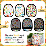 ▶ 3 guantes de limpieza de arena para la playa con bolsa portátil con cordón, suave, removedor de arena para la playa, guantes de viaje para playa, voleibol, cajas de arena, actividades de playa, ocasión de arena, 3 estilos