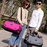 Bolsa de Viaje y Deporte Fitness Sport Bolso para Gimnasio, High capacity Gym Duffle Bag, con Correa de Hombro Extraíble para Mujeres y Hombres