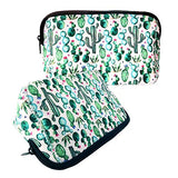 Bolsa de maquillaje Cactus bolsa de cosméticos bolsa de neopreno suave impermeable bolsa de viaje con cremallera bolsa de almacenamiento de impresión bolsa de aseo de impresión estuche organizador
