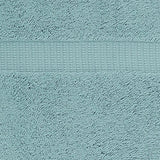 Marca Amazon - Pinzon - Toallas de baño de algodón orgánico, juego de 6 piezas, color azul spa
