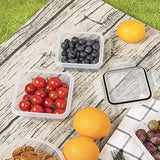 Juego de 16 recipientes herméticos para almacenamiento de alimentos, organización y almacenamiento de cocina, sin BPA, contenedor de plástico transparente con tapas, resistente a frio o calor.