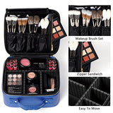 Cosmetiquera Para Maquillaje Estuche Maquillaje Neceser Mujer Maquillaje Estuche De Tren De Maquillaje Bolsa Organizador De Maquillaje Con Compartimento Para Brochas Portátiles Cuero PU